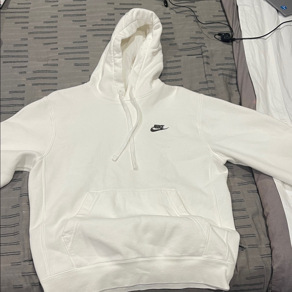Nike Men's White Hoodie